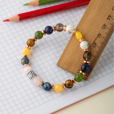 Kız Öğrenci Doğal Taş Bileklik - 7