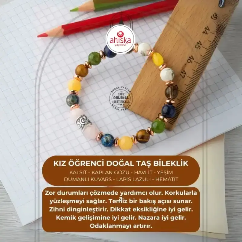 Kız Öğrenci Doğal Taş Bileklik - 1