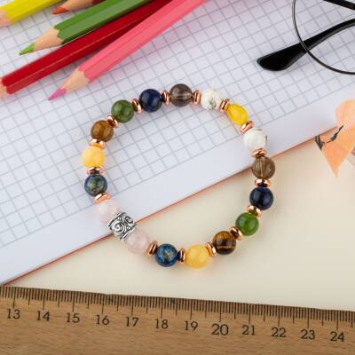 Kız Öğrenci Doğal Taş Bileklik - 4