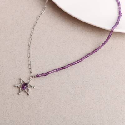 Koç Burcu Bileklik Akuamarin, Ametist, Ay Taşı, Güneş Taşı, Jasper, Pembe Kuvars, Yeşil Aventurin - 4