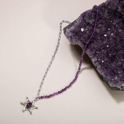 Koç Burcu Bileklik Akuamarin, Ametist, Ay Taşı, Güneş Taşı, Jasper, Pembe Kuvars, Yeşil Aventurin - 5