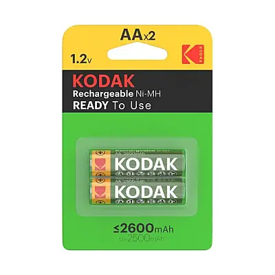 Kodak 2600 Mah Şarjlı 2'li Kalem Pil - 1