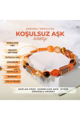 Koşulsuz Aşk Doğal Taş Zirkon Bileklik - 2