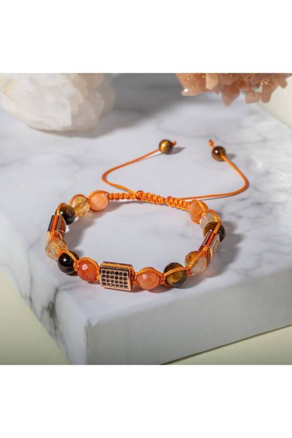 Koşulsuz Aşk Doğal Taş Zirkon Bileklik - 3