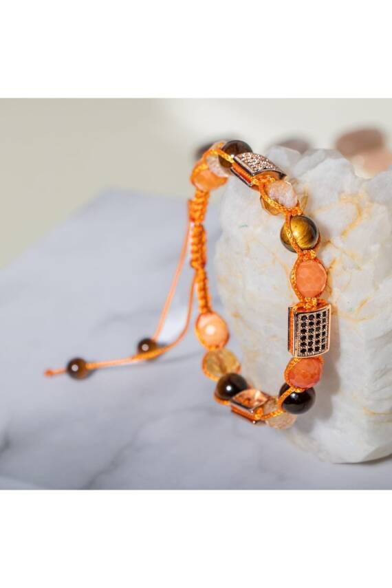 Koşulsuz Aşk Doğal Taş Zirkon Bileklik - 4