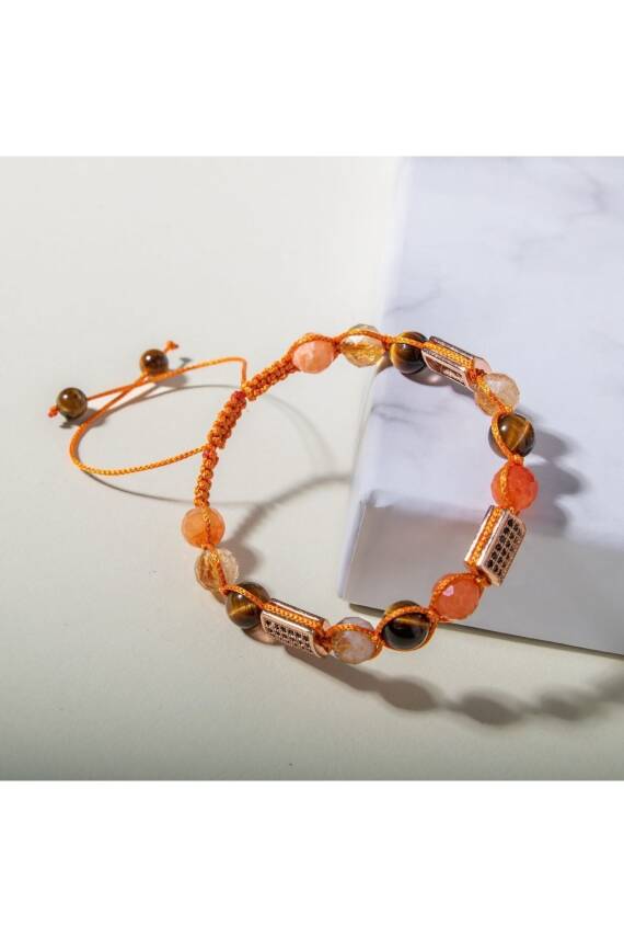 Koşulsuz Aşk Doğal Taş Zirkon Bileklik - 5