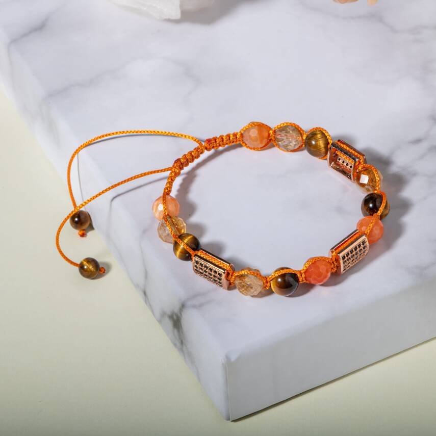 Koşulsuz Aşk Doğal Taş Zirkon Bileklik - 1