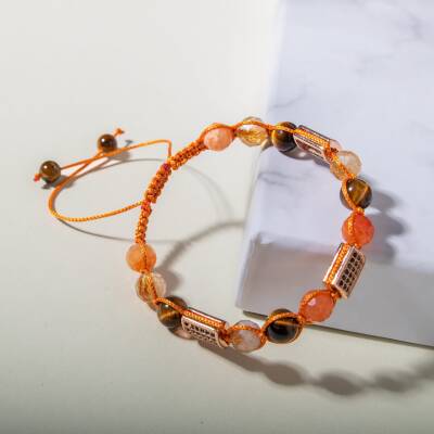 Koşulsuz Aşk Doğal Taş Zirkon Bileklik - 5