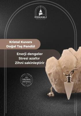 Kristal Kuvars Doğal Taş Pandül - 2