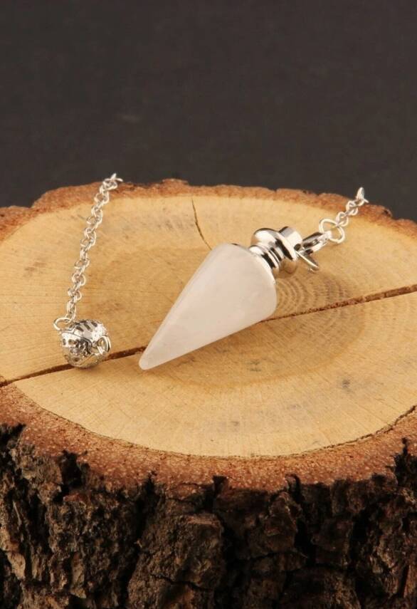 Kristal Kuvars Doğal Taş Pandül - 4