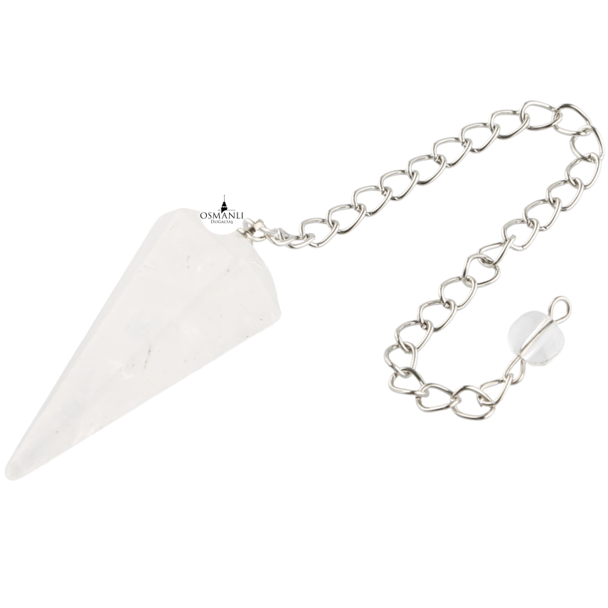 Kristal Kuvars Doğal Taş Pandül - 4