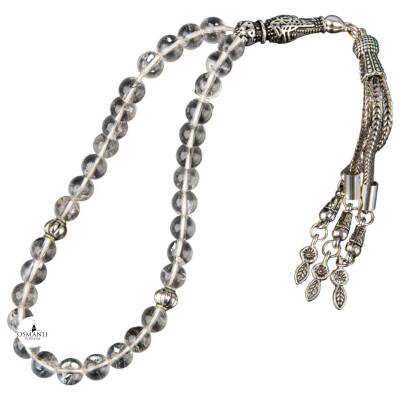 Kristal Kuvars Doğal Taş Tesbih 33lük - 6mm - Doğal Taş (1)