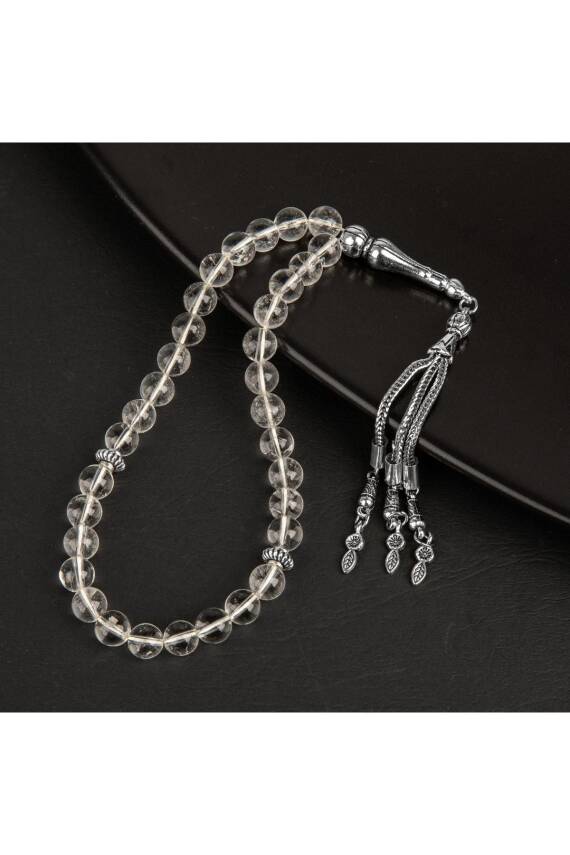 Kristal Kuvars Doğal Taş Tesbih 33lük - 8mm - 2