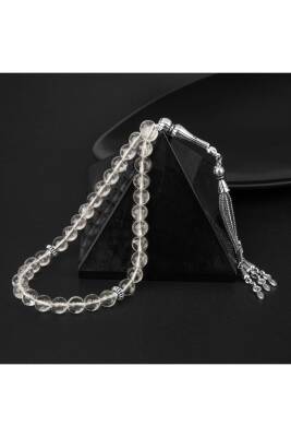 Kristal Kuvars Doğal Taş Tesbih 33lük - 8mm - 3