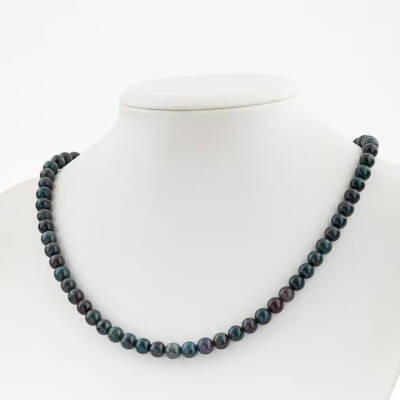 Krizokol 6 mm Dizi Doğal Taş Kolye - Osmanlı Doğaltaş