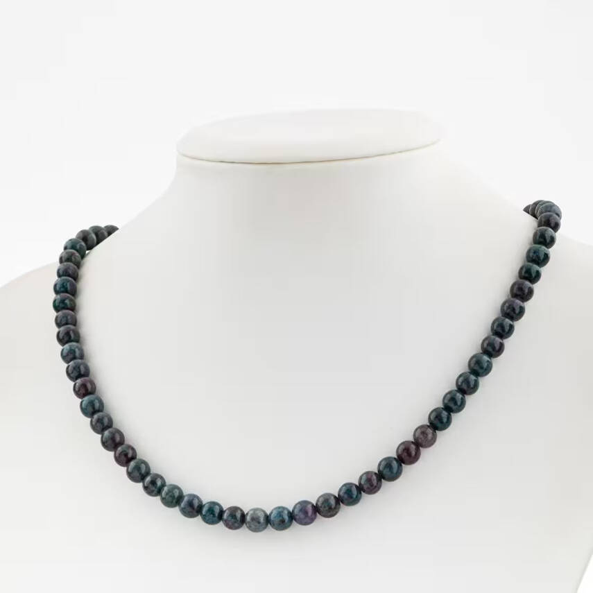 Krizokol 6 mm Dizi Doğal Taş Kolye - 1