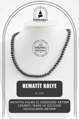 Krizokol 6 mm Dizi Doğal Taş Kolye - 2