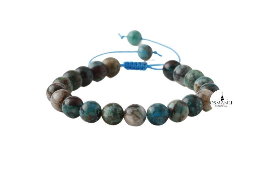 Krizokol 8mm Merdiven Kapama Doğal Taş Bileklik - 2