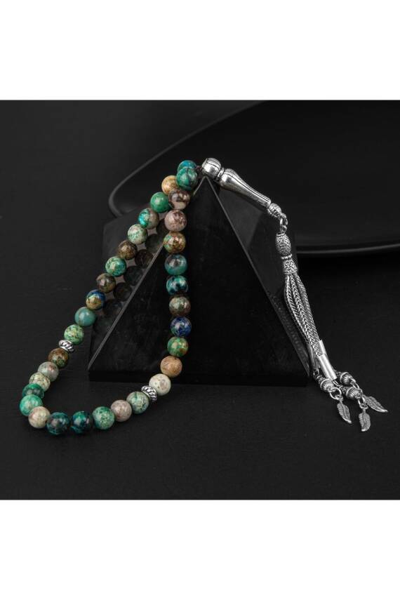 Krizokol Doğal Taş Tesbih 33lük - 8mm - 3