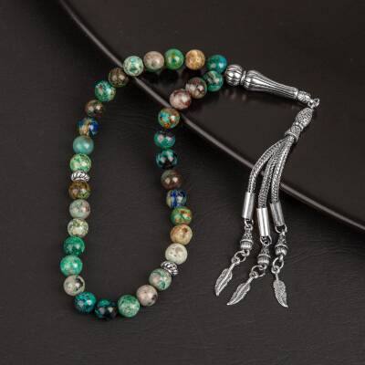 Krizokol Doğal Taş Tesbih 33lük - 8mm - 3