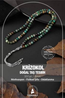 Krizokol Doğal Taş Tesbih 99luk - 6mm - Osmanlı Doğaltaş