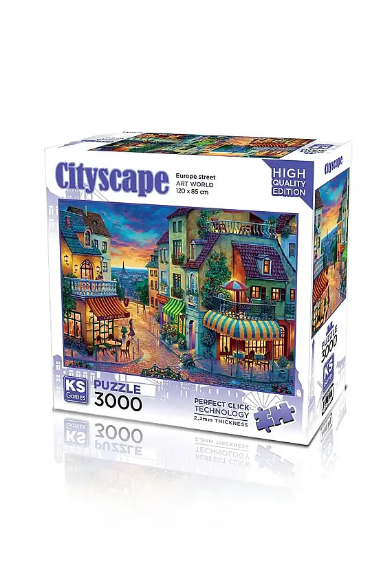 Ks Games Puzzle 3000 Li Europe Street - 1