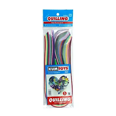 Kumtoys Kağıt Kıvırma Sanatı Quilling İnce - Kumtoys (1)