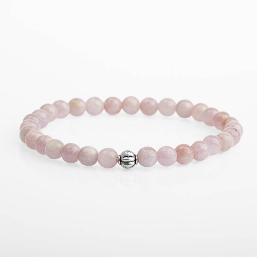 Kunzit 6mm Doğal Taş Bileklik - 2