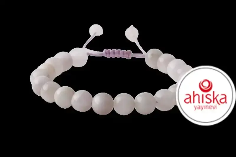 Kunzit 8mm Merdiven Kapama Doğal Taş Bileklik - 1