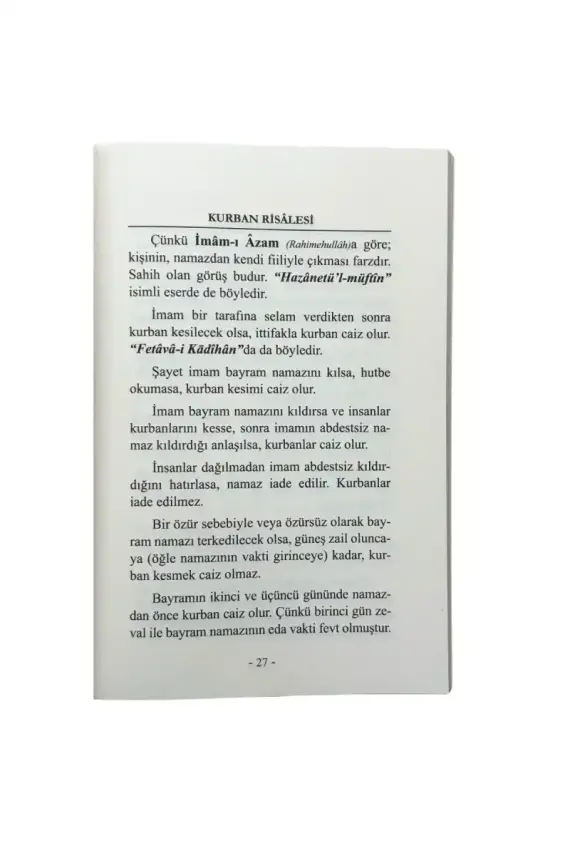 Kurban Risalesi - 3
