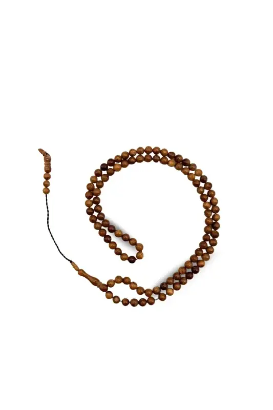 Küre Kesim 100 Luk Kuka Tesbih 6 mm - Açık Kahve - 2