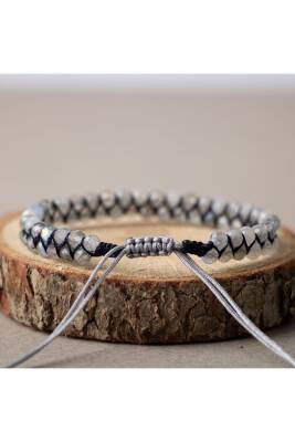 Labradorit 3-4mm Çift Sıra Doğal Taş Bileklik - Osmanlı Doğaltaş