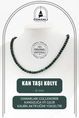 Labradorit 6 mm Dizi Doğal Taş Kolye - Osmanlı Doğaltaş