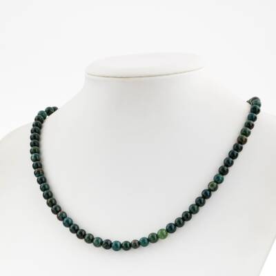 Labradorit 6 mm Dizi Doğal Taş Kolye - 2