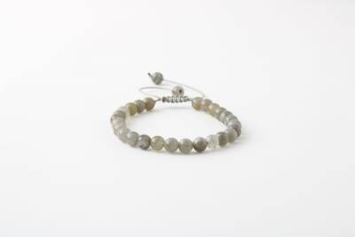 Labradorit 6mm Merdiven Kapama Doğal Taş Bileklik - Osmanlı Doğaltaş