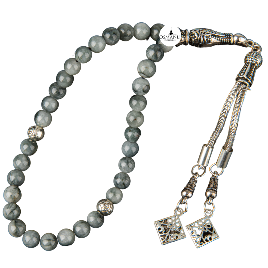 Labradorit Doğal Taş Tesbih 33lük - 6mm - 1