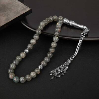 Labradorit Doğal Taş Tesbih 33lük - 8mm - Doğal Taş