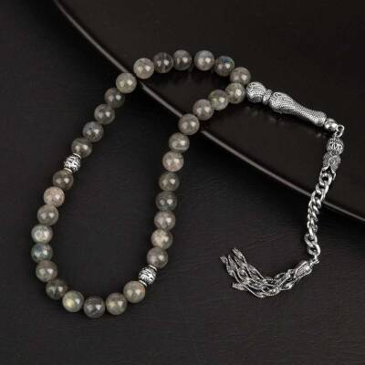 Labradorit Doğal Taş Tesbih 33lük - 8mm - 4