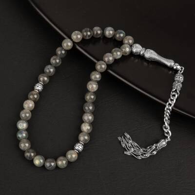 Labradorit Doğal Taş Tesbih 33lük - 8mm - 3