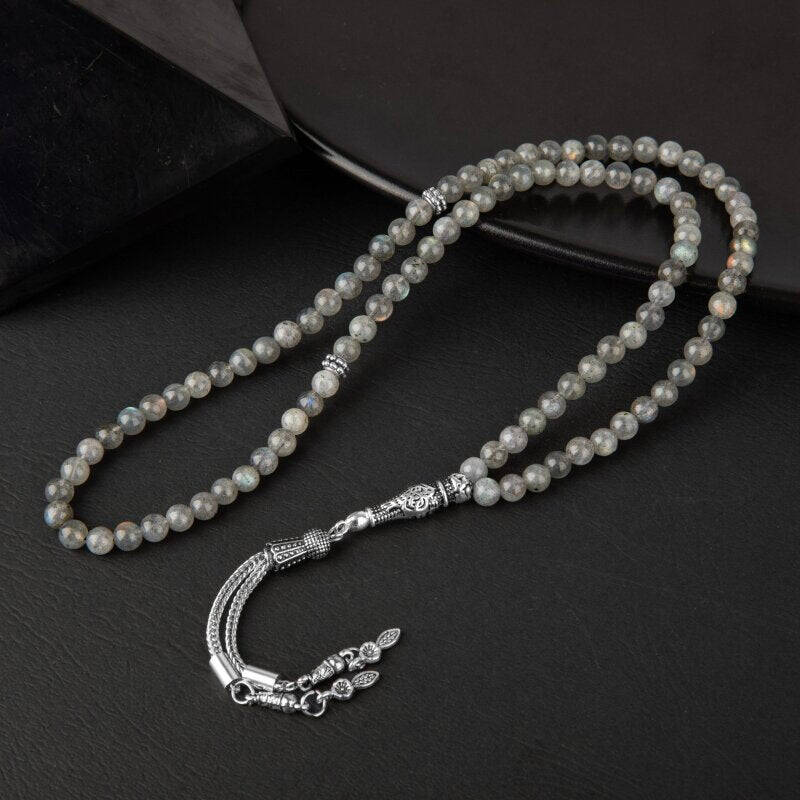 Labradorit Doğal Taş Tesbih 99luk - 6mm - 1