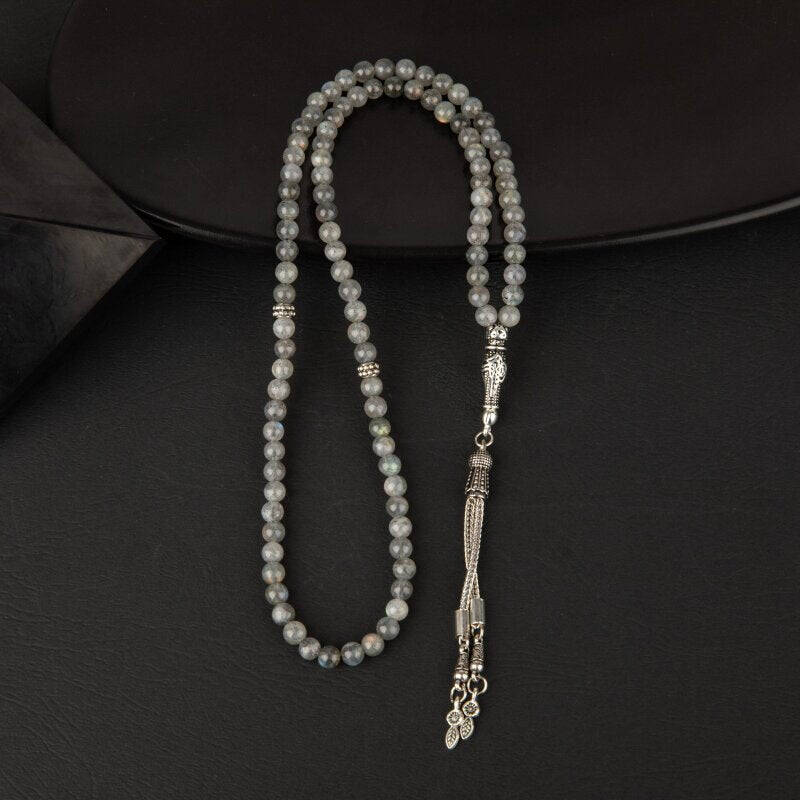 Labradorit Doğal Taş Tesbih 99luk - 6mm - 3