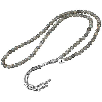 Labradorit Doğal Taş Tesbih 99luk - 6mm - 4