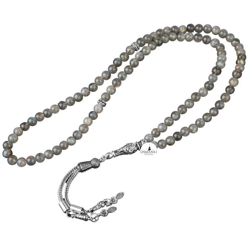Labradorit Doğal Taş Tesbih 99luk - 6mm - 4