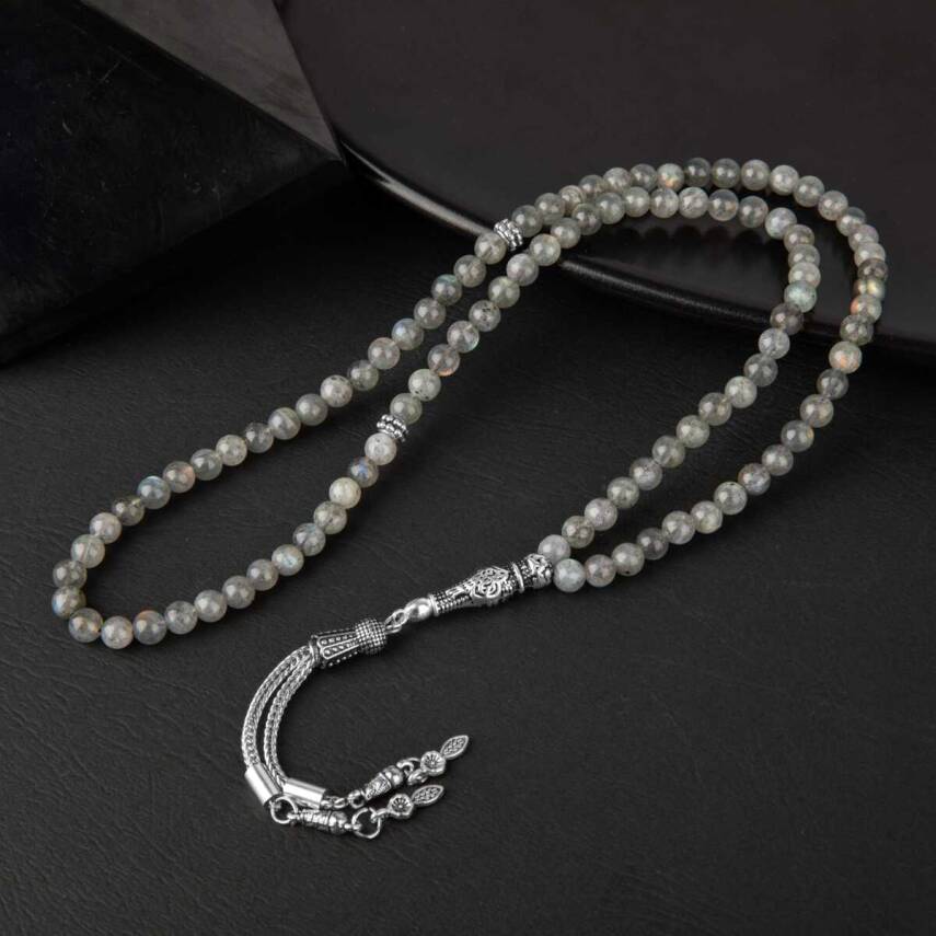 Labradorit Doğal Taş Tesbih 99luk - 6mm - 1