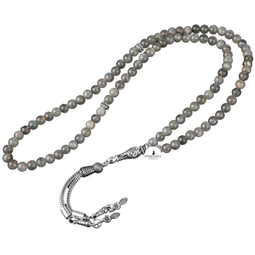 Labradorit Doğal Taş Tesbih 99luk - 6mm - 2