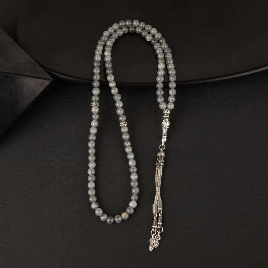 Labradorit Doğal Taş Tesbih 99luk - 6mm - 2