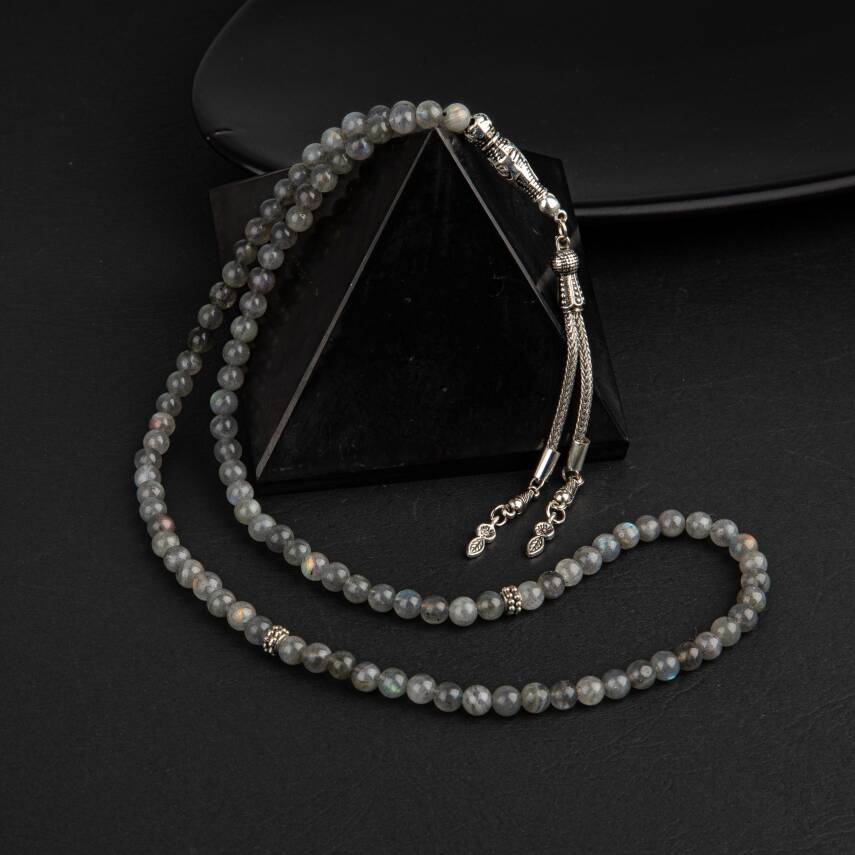 Labradorit Doğal Taş Tesbih 99luk - 6mm - 3