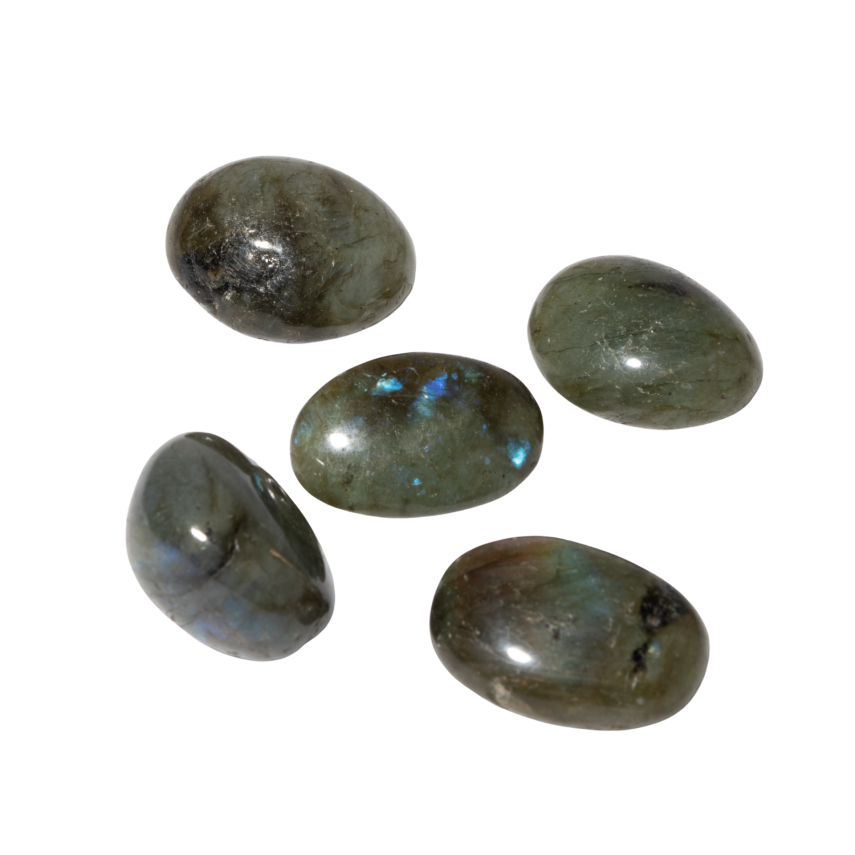 Labradorit Doğal Taş Tımbıl El Taşı - 1