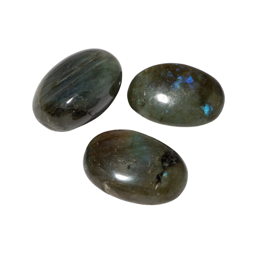 Labradorit Doğal Taş Tımbıl El Taşı - 5