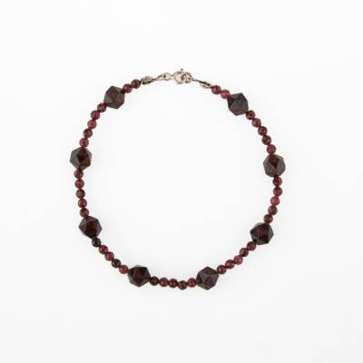 Lal Doğal Taş Gümüş Bileklik - Osmanlı Doğaltaş